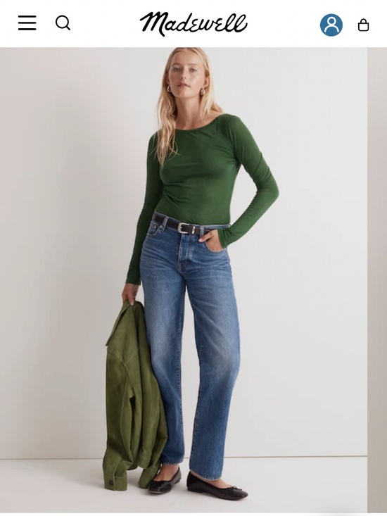 Madewell Scoopneck Long-Sleeve Tee - Picture 3 of 3